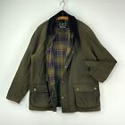 Barbour Ashby Wax Jacket Mens XXL Olive Green Classic Country Outdoor Coat