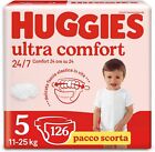 Huggies Pannolini Ultra Comfort, Taglia 5 (11-25 Kg), 5 126