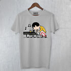 T-Shirt Uomo Freddie Mercury Piano Beer Bohemian Rhapsody Rock Art Moda FB SLUB
