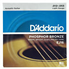 Daddario set corde chitarra acustica EJ16 Phosphor Bronze 012/053