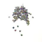 Perle in vetro sfaccettato Multicolor