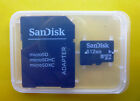 MICRO SD SanDisk 512MB Memoria x automazioni e/o MP3 MP4 smartphone + adattatore