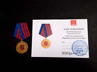Russian Medal & Blank Certificate.  Chernobyl Nuclear Disaster 30th Anniversary