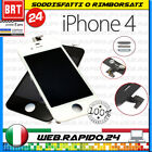 DISPLAY LCD+TOUCH SCREEN+FRAME COMPLETO PER APPLE IPHONE 4 4G SCHERMO BIANCO