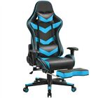 Gaming Chair with Footrest Reclining Racing Office Chair Swivel Computer Chair
