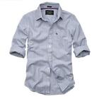ABERCROMBIE & FITCH  Otter Hollow tgS -35% SALE camicia Triple Blue Stripe shirt