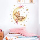 Adesivi murali bambini neonati camerette Wall stickers Orsetto sulla luna orso