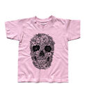 T-shirt bambino Teschio Skull messicano mexican fiori flower traditional tattoo