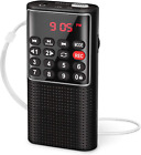 Mini Radio Portatile Tascabile PRUNUS J-328, Radiolina FM Walkman Digitale Con R