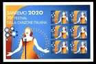 2020 Italia - Festival Sanremo - foglietto di 6 valori nuovo MNH**