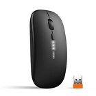 INPHIC Mouse wireless ricaricabile, ultra sottile 2.4G silenzioso mouse senza fi