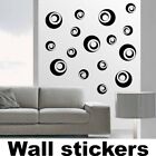 wall stickers cerchi bolle adesivi murali camera specchio allestimento a0151