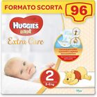 Huggies Extra Care Bebè Pannolini Taglia 2 (3-6 kg) Confezione da 96 Pezzi (4 x