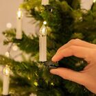 Luci di natale per albero Candela per decorazioni addobbi natalizi con pinza set
