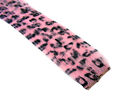 Clip-In 12" Hair Extensions Baby Pink Leopard Print Emo Scene Extension Rave