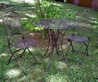 Tavolo da giardino + 2x sedia di ferro in stile mobili antichi mobili da