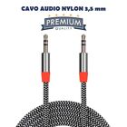 Cavo Audio stereo Premium Jack 3.5mm MASCHIO-MASCHIO Aux 2 metri premium nylon