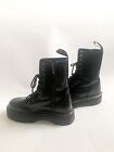 Dr. Martens Jadon Women s Leather Platform Boots - Black Polished Smooth, 8 UK