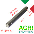 Asse Esagonale Per Motozappa Pasbo G14 D.30 – Interasse 24,8 cm – Lunghezza 30cm
