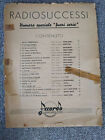 Radiosuccessi (numero speciale) raccolta spartiti del 1939 canzoni canto e piano
