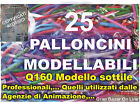 PALLONCINI MODELLABILI SOTTILI Q160 DECORAZIONI FESTA COMPLEANNO BABY 25 Pz.