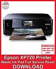 Epson XP720 Printer Waste Ink Pad Full Service Reset FAST DELIVERY