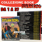 Lotto Fumetti DYLAN DOG Collezione BOOK sequenza Completa dal numero n. 1 al 37