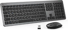 GK08 - Tastiera E Mouse Wireless Ultra Sottile, 2,4 G, per PC, Desktop, Notebook