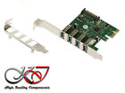 PCI EXPRESS PCIE USB 3.0 USB3 5G - 4 PORTS - VIA VLI VL805 - LOW HIGH Profile