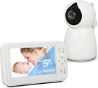 Baby Monitor Video e Audio 5 pollici LCD Display Visione notturna 