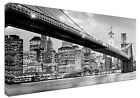 Quadro moderno New York Città Ponte b/n - Arte Arredo Stampa su tela Intelaiato