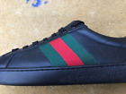 Gucci Ace Trainers Sneakers Shoes Leather US 9 UK 8.5 EU 42.5 Mens Web Green Red