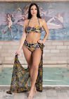 Bikini donna costume da bagno mare taglia 46-48-50-52 con pareo coordinato