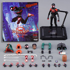 Spider-Man Action Figure Miles Morales Into The Spider Verse Toy Gift With Box