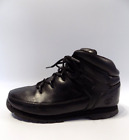 Timberland Lace Up Boots Size 4 EU 37 Black Leather Euro Sprint Hiker Boys Women
