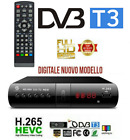 DIGITALE TERRESTRE DECODER PER TV FULL HD DVB T3 RICEVITORE HDMI TELEVISIONE SMA