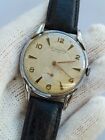 HYSA WATCH MANUAL 15 JEWELS HONEY DIAL MENS 37mm SWISS MADE JUST SERVICED