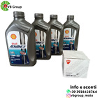 kit tagliando olio Shell Advance 15w50 + 1 filtro UFFICIALE Ducati Diavel 1200
