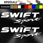 coppia adesivi sticker suzuki SWIFT SPORT prespaziato, tuning auto,moto,casco