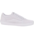 Vans Mens Ward Canvas Low Rise Skater Trainers Sneakers Shoes - White