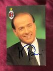 Autografo originale SILVIO BERLUSCONI-AC Milan Anni 90-Presidente-RARITA! Guarda