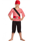 costume pirata per bambini vestito con bandana cintura carnevale nuovo 4 5 6 7