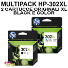 HP 302XL ORIGINALE KIT 1 nero XL + 1 colore XL - Deskjet 1100 3600 Envy 4500