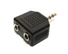 Adattatore Audio Stereo Sdoppiatore jack 3,5 o 6,3 mm Maschio - 2x 3,5mm Femmina