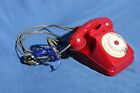 Telefono a Disco Vintage SIP Fatme Anni 60 - Colore Rosso Rubino