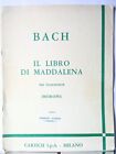 BACH Il Libro di Maddalena Spartito per pianoforte usato Carisch