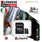 64GB MicroSD Scheda Memoria Kingston Samsung Ultra Sandisk Micro SD 64 GB