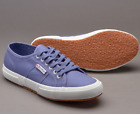 Superga 2750 Cotu Classic UK 9 EU 43 Blue Velvet Lace Up Canvas Trainers Shoes