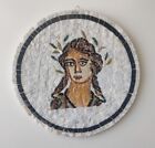 Quadri mosaici circolari arte stile greco - realizzati a mano - diametro 30cm