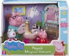Peppa Pig Theme Playset Magical Unicorn Inc Suzy Sheep and Daddy Pig Figures